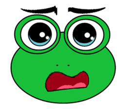 Frog Face : Muka Kodok sticker #13177289