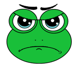 Frog Face : Muka Kodok sticker #13177294