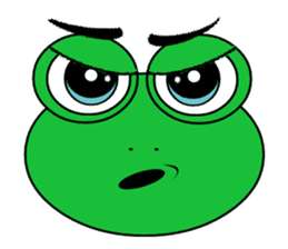 Frog Face : Muka Kodok sticker #13177295