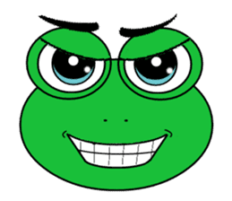 Frog Face : Muka Kodok sticker #13177296