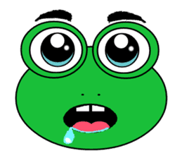 Frog Face : Muka Kodok sticker #13177299