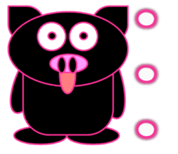 Black Pig(Kurobutataro)2 sticker #13177499