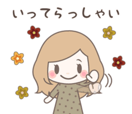 Yurufuwa girly stickers autumn sticker #13177808