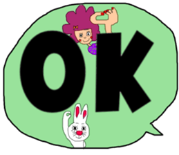 Big character and groups sticker #13177883