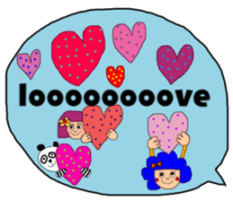 Big character and groups sticker #13177915