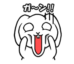 White rabbit Mimi sticker #13178120