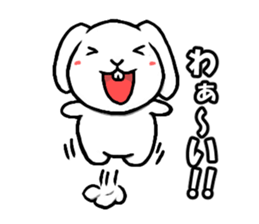 White rabbit Mimi sticker #13178121