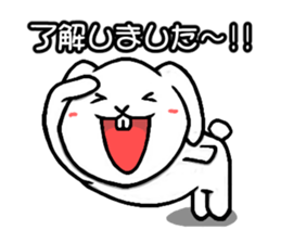 White rabbit Mimi sticker #13178123