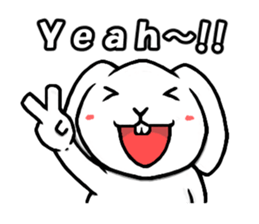 White rabbit Mimi sticker #13178124