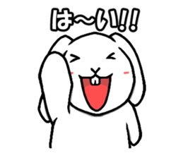 White rabbit Mimi sticker #13178128