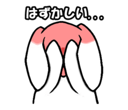 White rabbit Mimi sticker #13178129