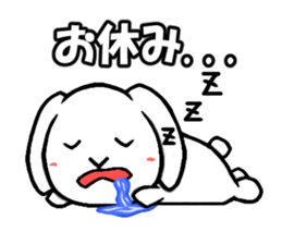 White rabbit Mimi sticker #13178132