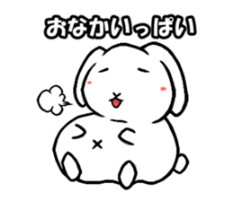 White rabbit Mimi sticker #13178139
