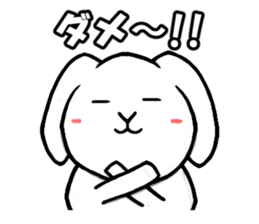 White rabbit Mimi sticker #13178148