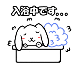 White rabbit Mimi sticker #13178150