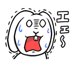 White rabbit Mimi sticker #13178152