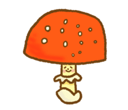 kinoko dukusi (mushrooms) sticker #13178976