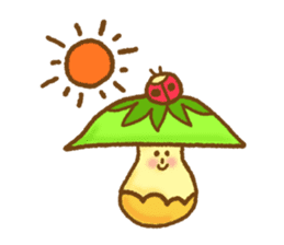 kinoko dukusi (mushrooms) sticker #13178985