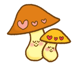 kinoko dukusi (mushrooms) sticker #13178996