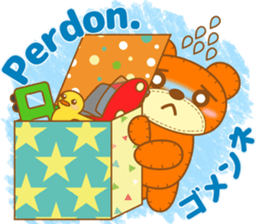 Teddy Dennis is made of felt. sticker #13180461