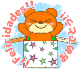 Teddy Dennis is made of felt. sticker #13180470