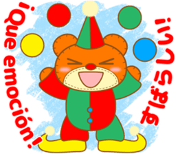 Teddy Dennis is made of felt. sticker #13180473