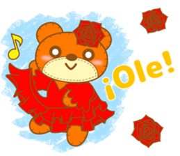 Teddy Dennis is made of felt. sticker #13180493