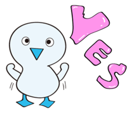 Blue-footed bird something wrong ? sticker #13180962