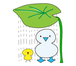 Blue-footed bird something wrong ? sticker #13180983