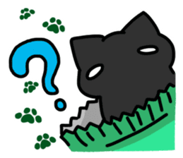 Black cat's life 2 sticker #13182350
