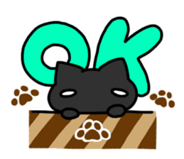 Black cat's life 2 sticker #13182352