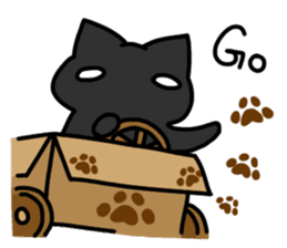 Black cat's life 2 sticker #13182354