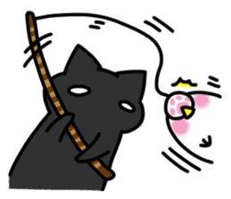 Black cat's life 2 sticker #13182361