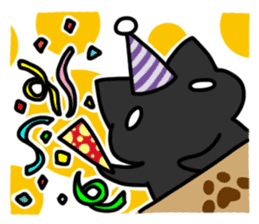 Black cat's life 2 sticker #13182366