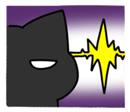 Black cat's life 2 sticker #13182369