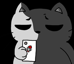 Arrogant cat 5-Lazy debut again sticker #13183318