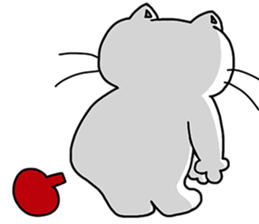 Arrogant cat 5-Lazy debut again sticker #13183330