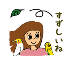 Parakeet owner 2 sticker #13183509