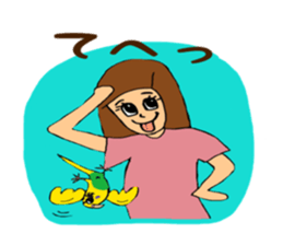 Parakeet owner 2 sticker #13183517