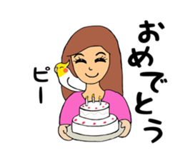 Parakeet owner 2 sticker #13183518