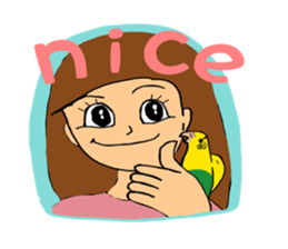Parakeet owner 2 sticker #13183529