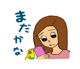 Parakeet owner 2 sticker #13183531