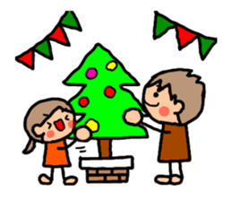 ORANGE chan and BROWN kun X'MAS sticker #13183730