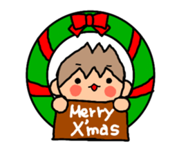ORANGE chan and BROWN kun X'MAS sticker #13183732