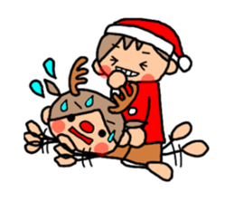 ORANGE chan and BROWN kun X'MAS sticker #13183737