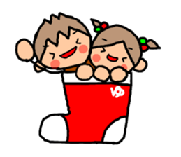 ORANGE chan and BROWN kun X'MAS sticker #13183738