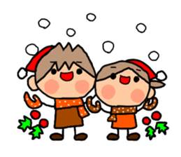 ORANGE chan and BROWN kun X'MAS sticker #13183739