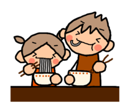 ORANGE chan and BROWN kun X'MAS sticker #13183746