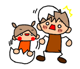 ORANGE chan and BROWN kun X'MAS sticker #13183752