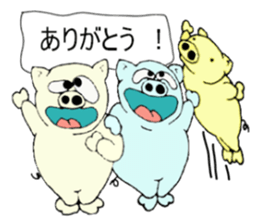 butan three pig sticker #13184065